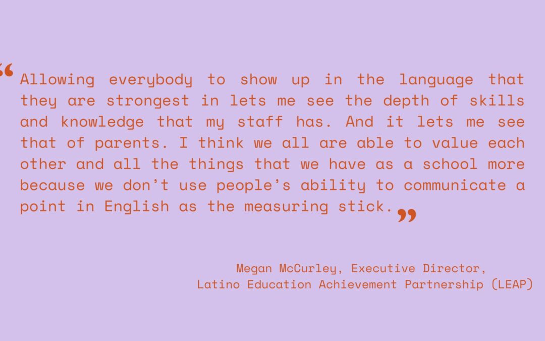 Expanding Equity: An experiment with Language Justice at a Durham, NC preschool